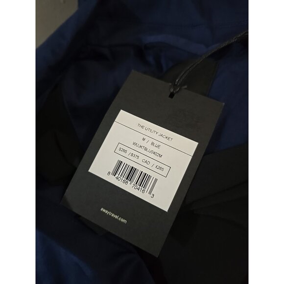 Away The Utility Jacket Size Medium Navy Blue Travel Jacket- NWT- $375 RETAIL - Picture 3 of 14